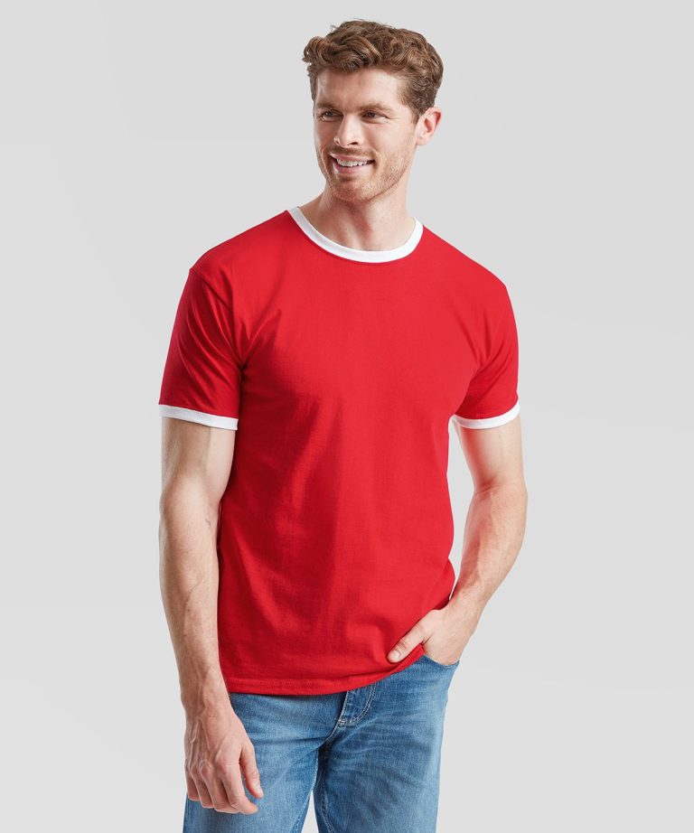 Fruit Of The Loom – Ringer T SS168, Vivid Promotion Workwear Fruit Of The Loom – Ringer T SS168, Vivid Promotion Workwear