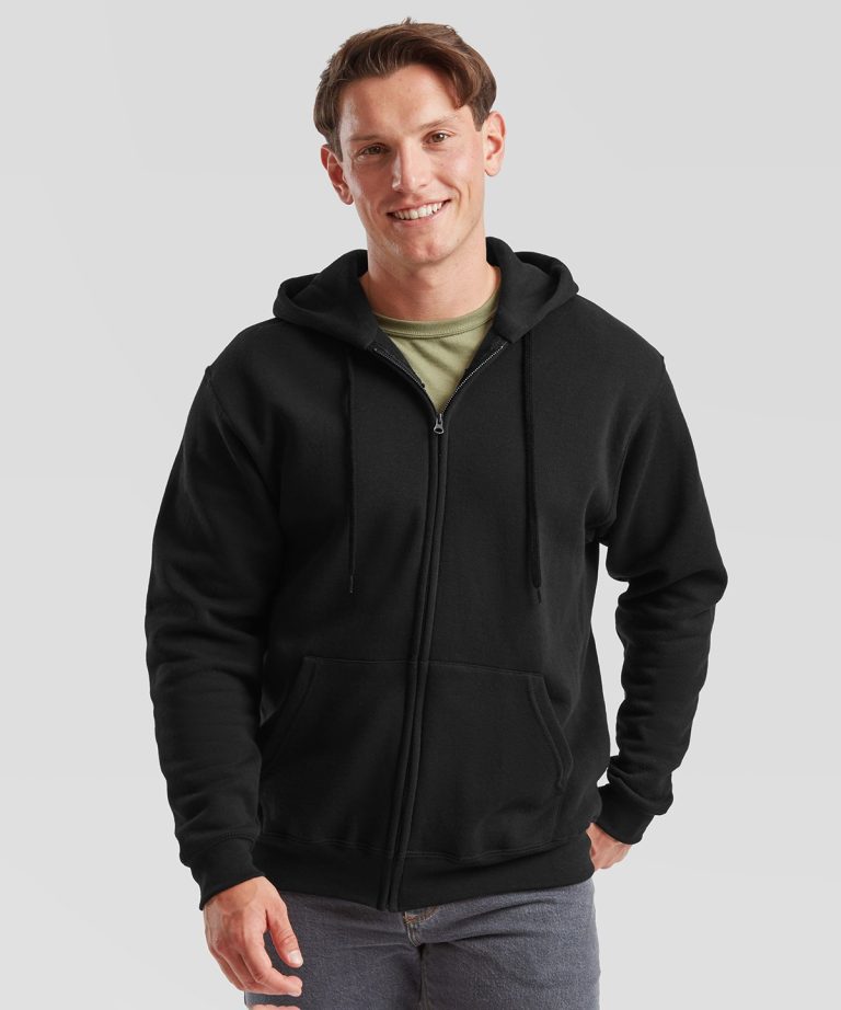 Fruit Of The Loom &#8211; Classic 80| 20 Hooded Sweatshirt Jacket SS222, Vivid Promotion Workwear