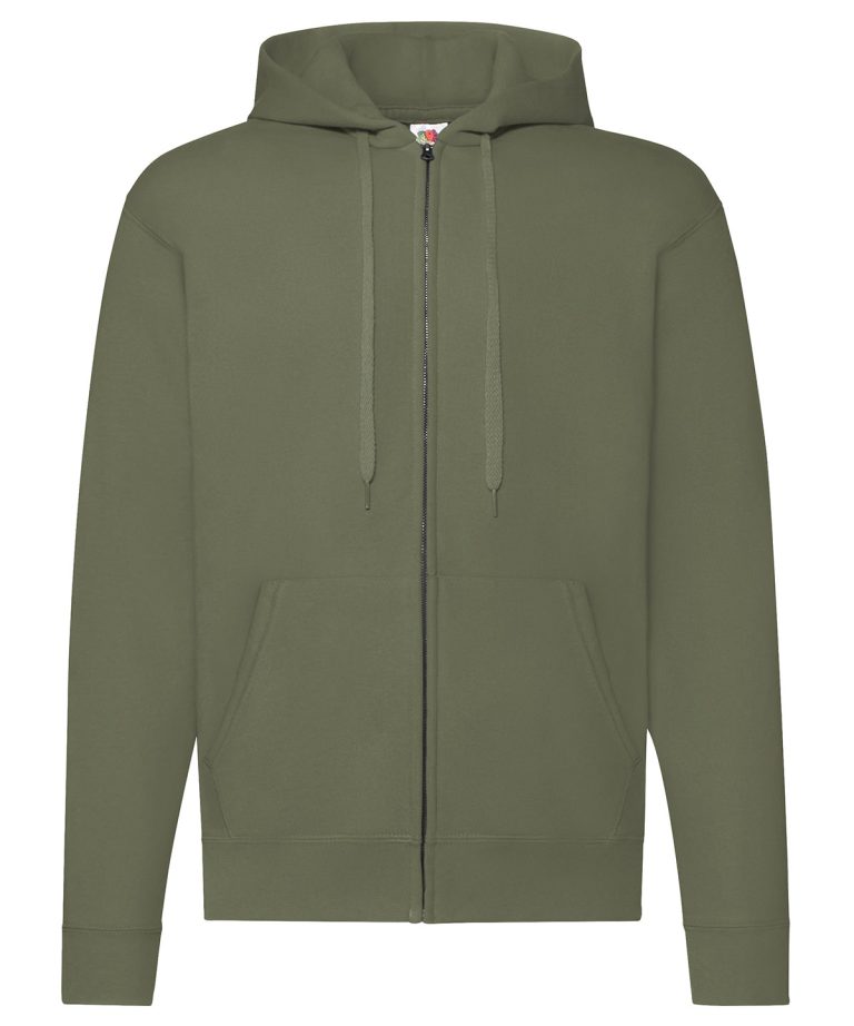 Fruit Of The Loom &#8211; Classic 80| 20 Hooded Sweatshirt Jacket SS222, Vivid Promotion Workwear