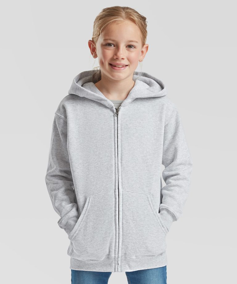 Fruit Of The Loom - Kids Classic Hooded Sweatshirt Jacket SS225 Unisex