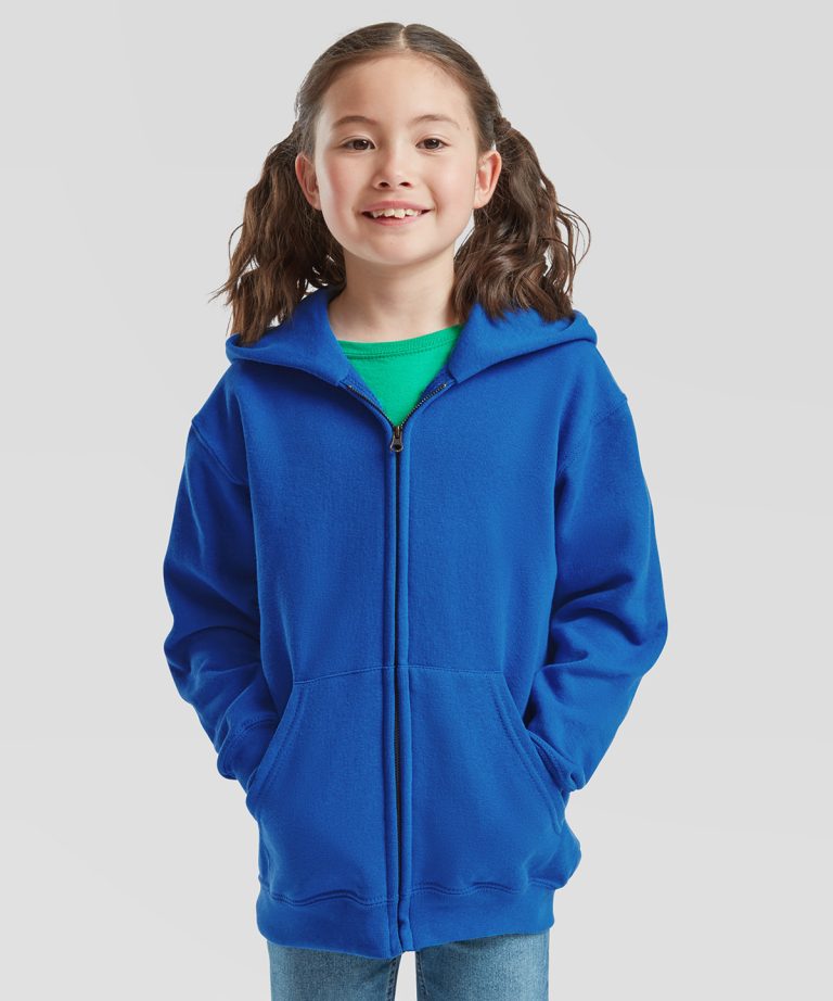 Fruit Of The Loom &#8211; Kids Classic Hooded Sweatshirt Jacket SS225 Unisex, Vivid Promotion Workwear
