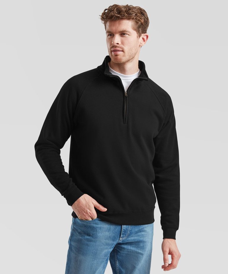 Fruit Of The Loom &#8211; Classic 80 | 20 Zip Neck Sweatshirt SS230, Vivid Promotion Workwear