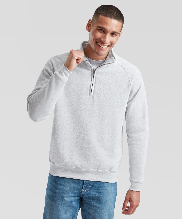 Fruit Of The Loom &#8211; Classic 80 | 20 Zip Neck Sweatshirt SS230, Vivid Promotion Workwear