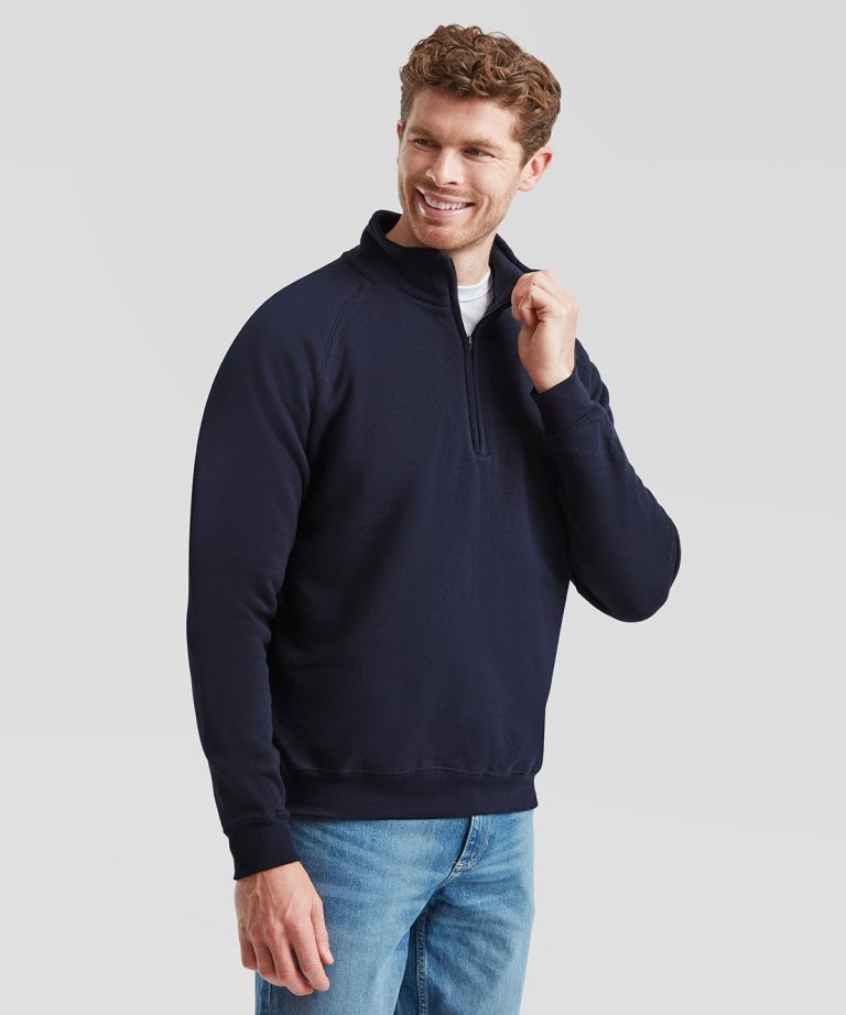 Fruit Of The Loom &#8211; Classic 80 | 20 Zip Neck Sweatshirt SS230, Vivid Promotion Workwear