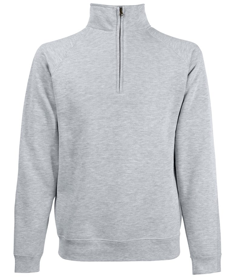 Fruit Of The Loom &#8211; Classic 80 | 20 Zip Neck Sweatshirt SS230, Vivid Promotion Workwear