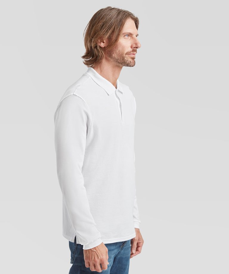 Fruit Of The Loom &#8211; Premium Long Sleeve Polo SS258, Vivid Promotion Workwear