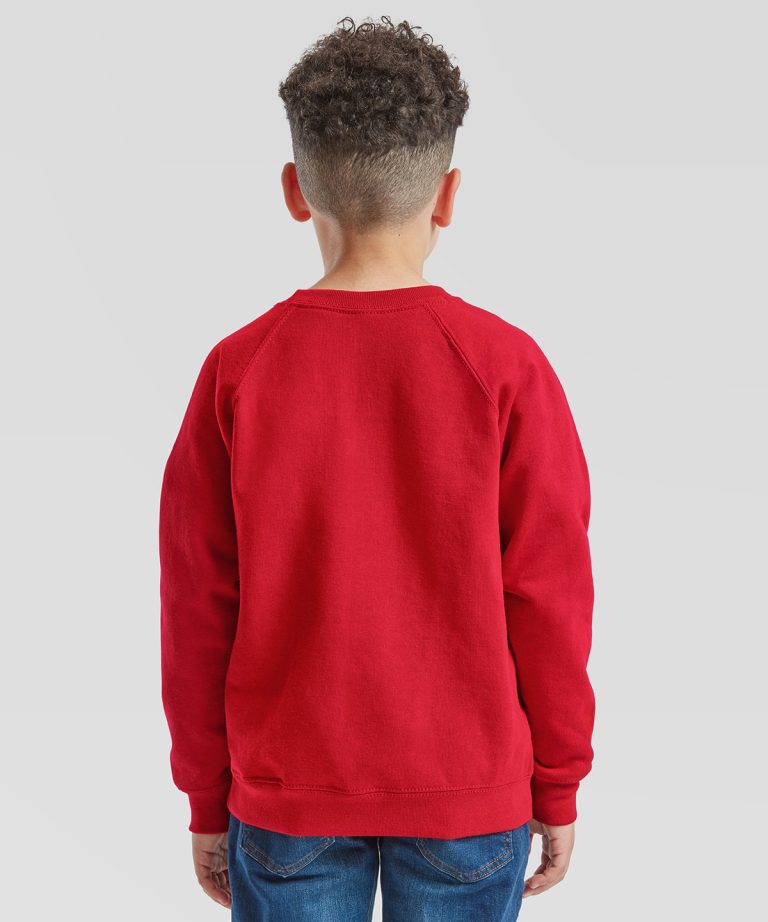 Alternative view of Fruit Of The Loom - Kids Classic Raglan Sweatshirt SS271