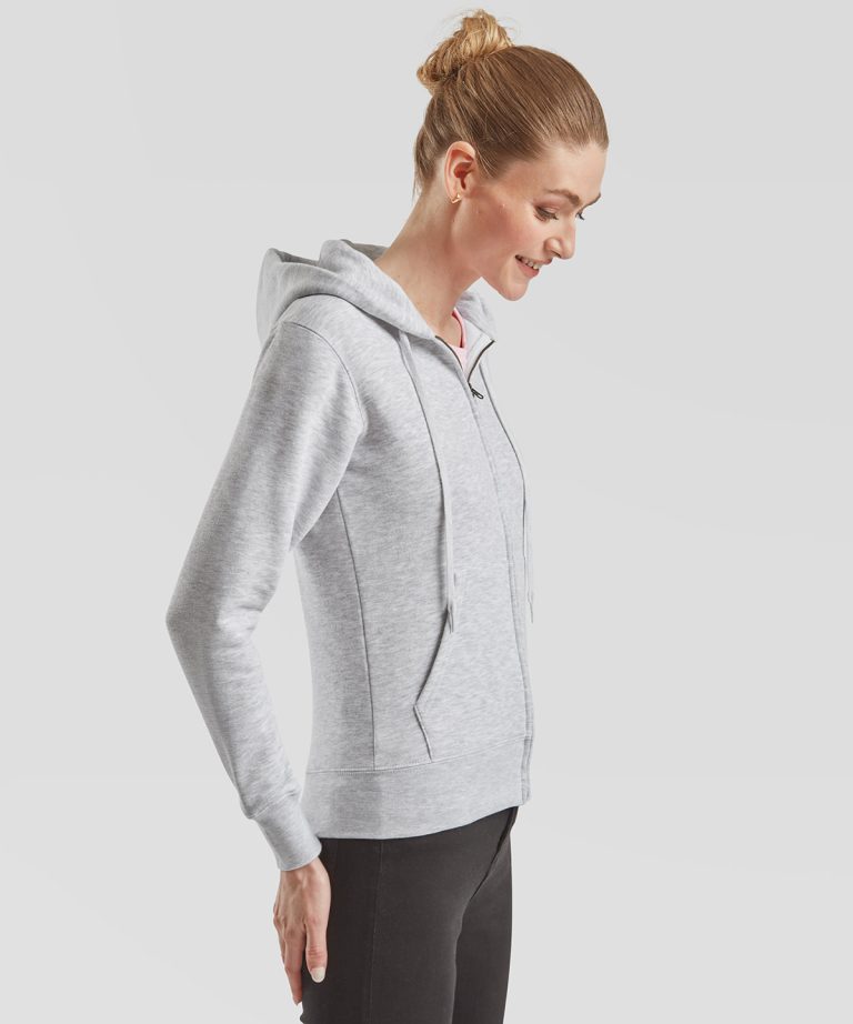 Fruit Of The Loom - Womens Premium 70| 30 Hooded Sweatshirt Jacket SS312
