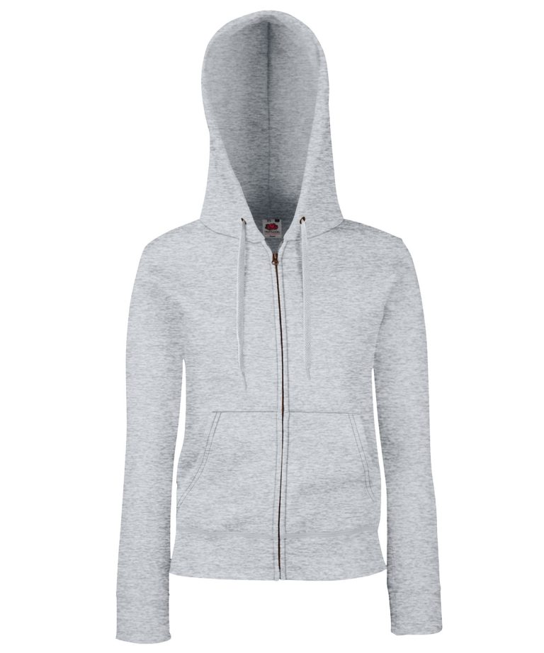 Fruit Of The Loom &#8211; Womens Premium 70| 30 Hooded Sweatshirt Jacket SS312, Vivid Promotion Workwear