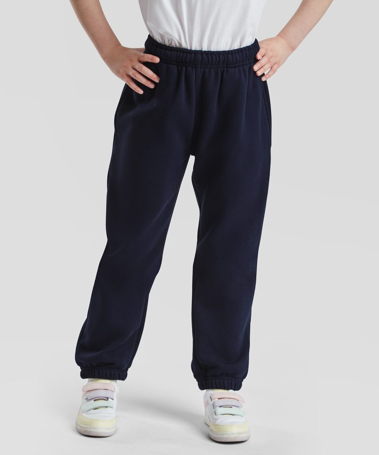 Fruit Of The Loom &#8211; Kids Premium Elasticated Cuff Jog Pants SS823, Vivid Promotion Workwear