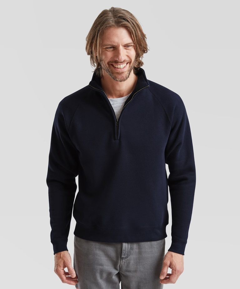 Fruit Of The Loom &#8211; Premium 70| 30 Zip &#8211; Neck Sweatshirt SS830, Vivid Promotion Workwear