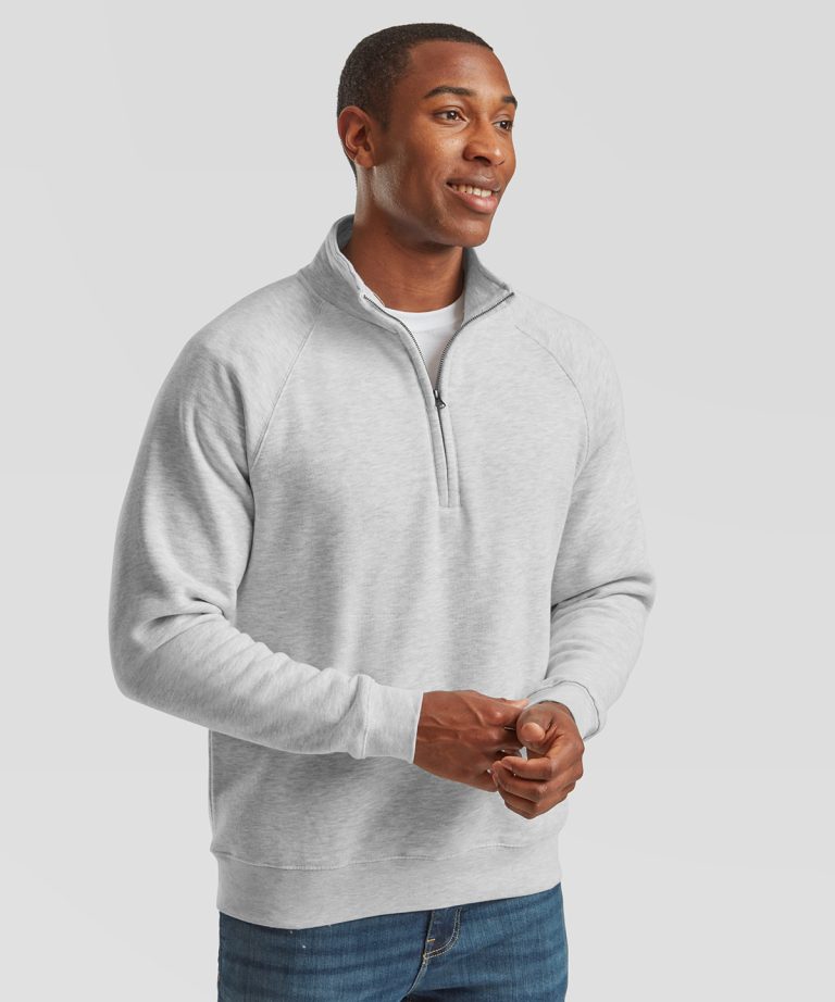 Fruit Of The Loom &#8211; Premium 70| 30 Zip &#8211; Neck Sweatshirt SS830, Vivid Promotion Workwear
