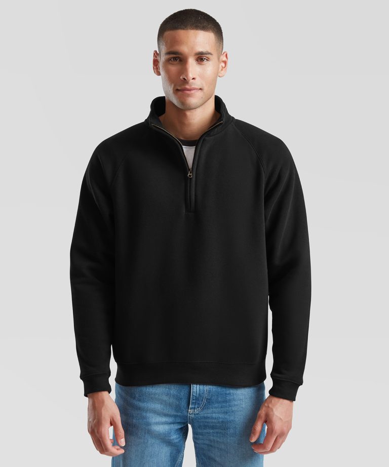 Fruit Of The Loom &#8211; Premium 70| 30 Zip &#8211; Neck Sweatshirt SS830, Vivid Promotion Workwear