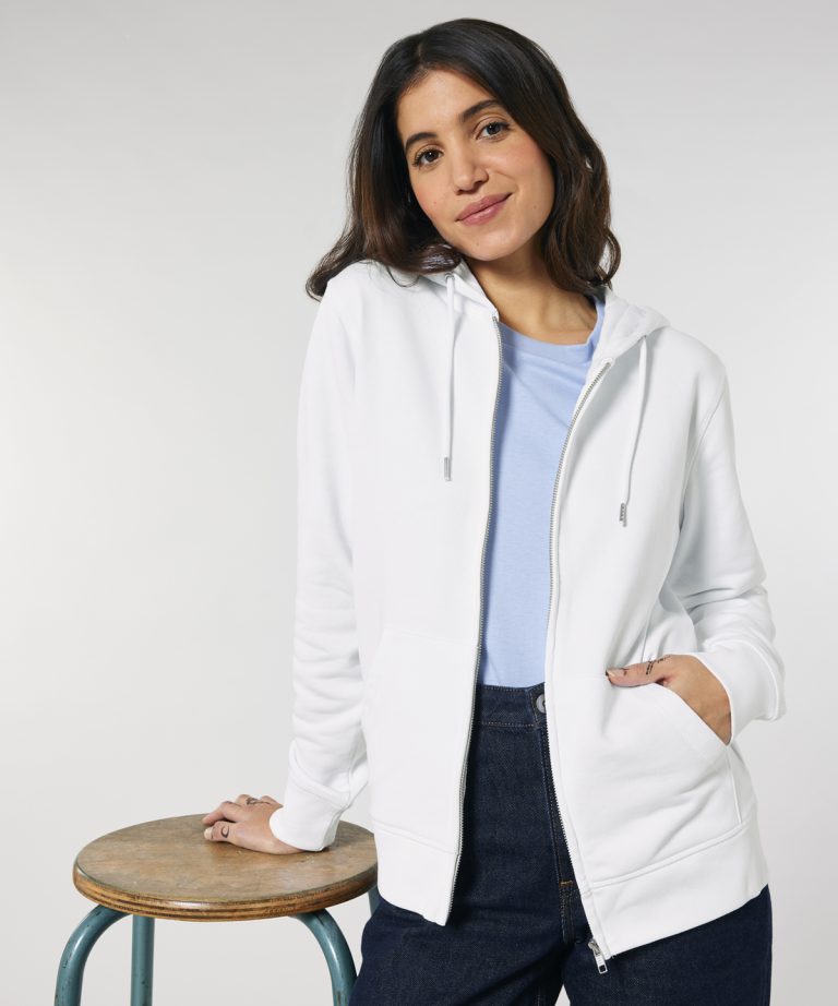 Stanely/Stella &#8211; Unisex Connector Essential Zip &#8211; Thru Hoodie Sweatshirt (Stsu820) SX025 Unisex, Vivid Promotion Workwear