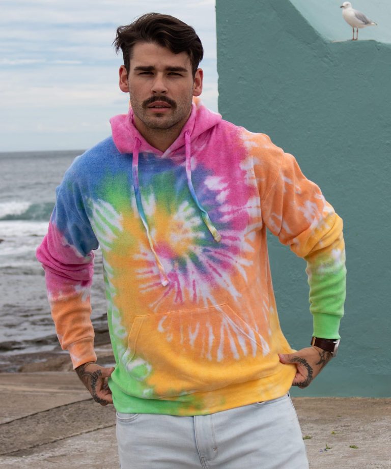 Colortone - Rainbow Tie - Dye Hoodie TD31M Unisex