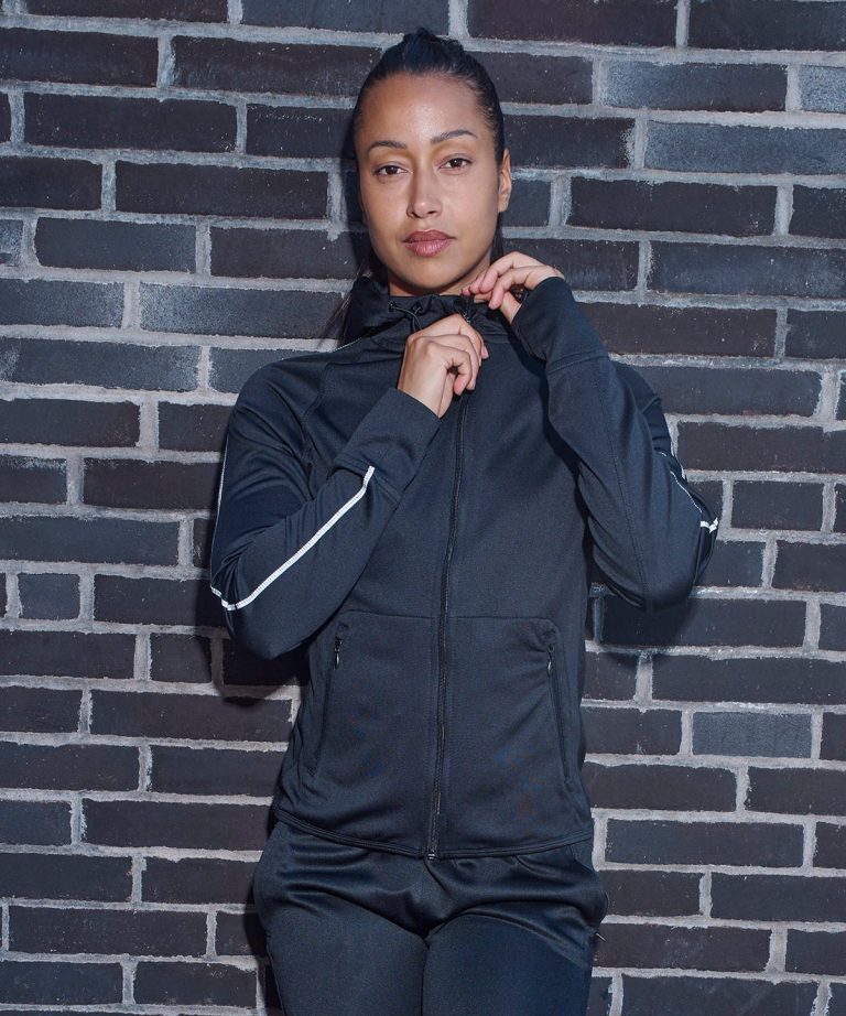 Tombo &#8211; Womens Hoodie With Reflective Tape TL551, Vivid Promotion Workwear