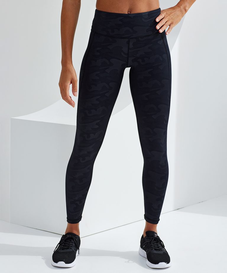 Tridri &#8211; Womens Tridri Performance Camo Leggings Full Length TR038, Vivid Promotion Workwear