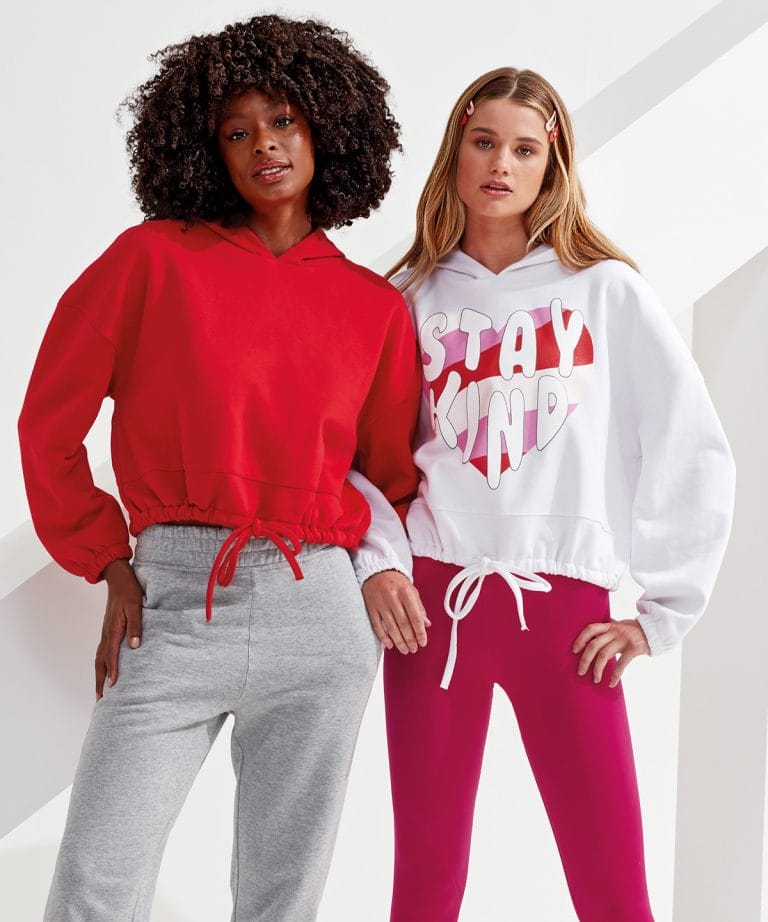 Tridri &#8211; Womens Tridri Cropped Oversize Hoodie TR085, Vivid Promotion Workwear