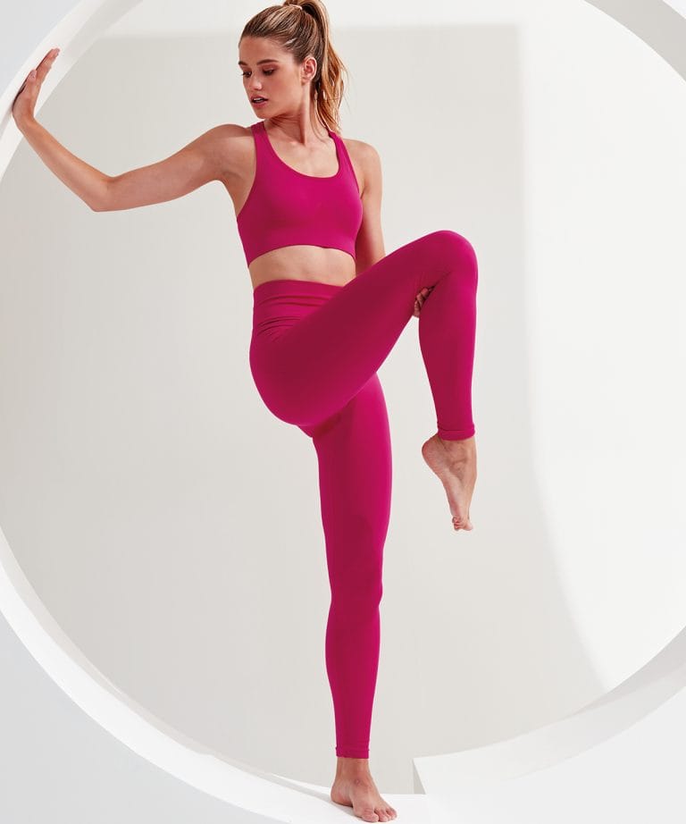 Tridri &#8211; Womens Tridri Seamless 3D Fit Multi &#8211; Sport Sculpt Solid Colour Leggings TR215, Vivid Promotion Workwear