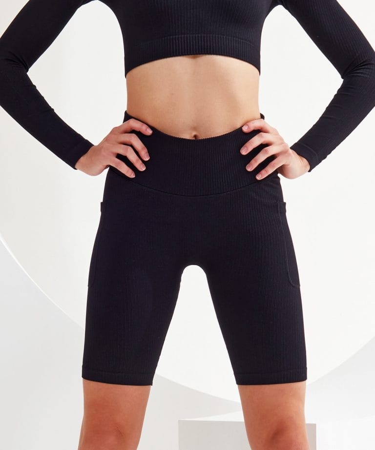 Tridri &#8211; Womens Tridri Ribbed Seamless 3D Fit Cycle Shorts TR225, Vivid Promotion Workwear