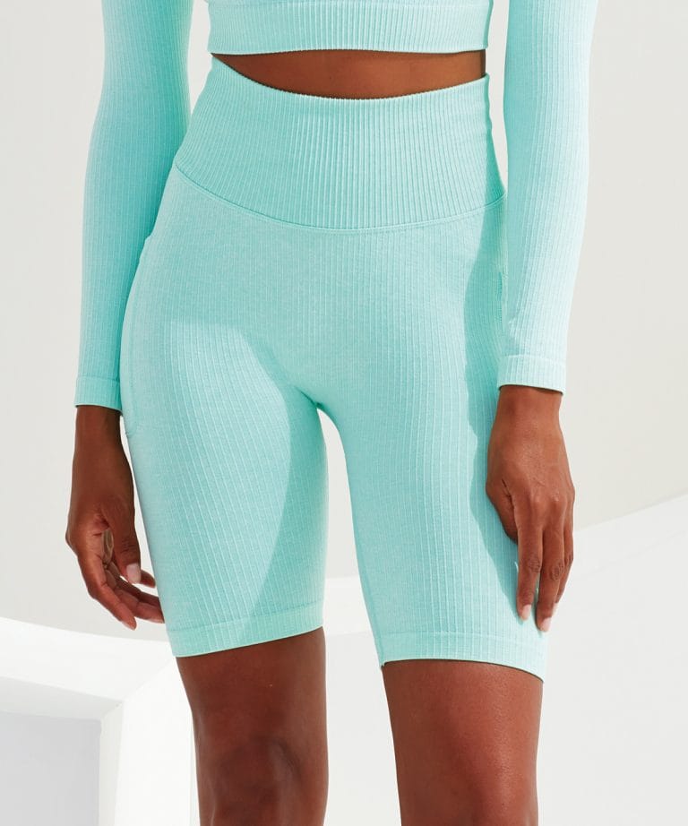 Tridri &#8211; Womens Tridri Ribbed Seamless 3D Fit Cycle Shorts TR225, Vivid Promotion Workwear