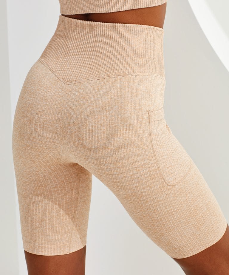 Tridri - Womens Tridri Ribbed Seamless 3D Fit Cycle Shorts TR225
