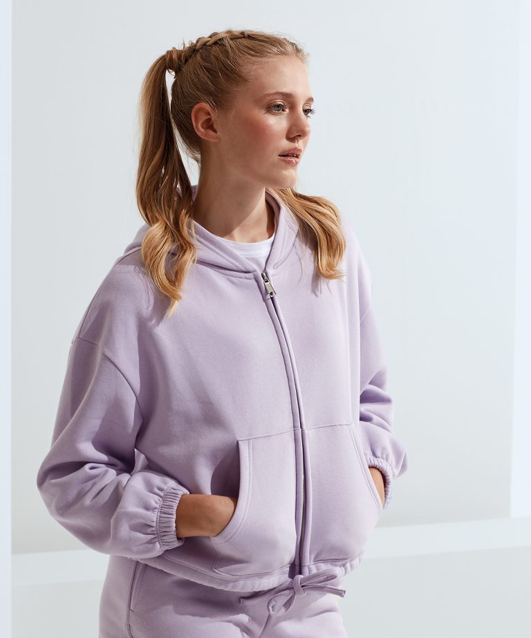 Tridri &#8211; Womens Tridri Recycled Drawstring Full &#8211; Zip Hoodie TR601, Vivid Promotion Workwear
