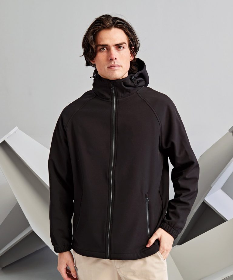 2786 Hooded 2 &#8211; layer softshell jacket TS009, Vivid Promotion Workwear