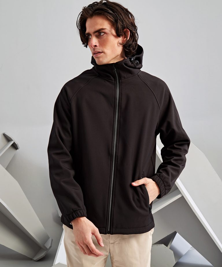 2786 Hooded 2 &#8211; layer softshell jacket TS009, Vivid Promotion Workwear