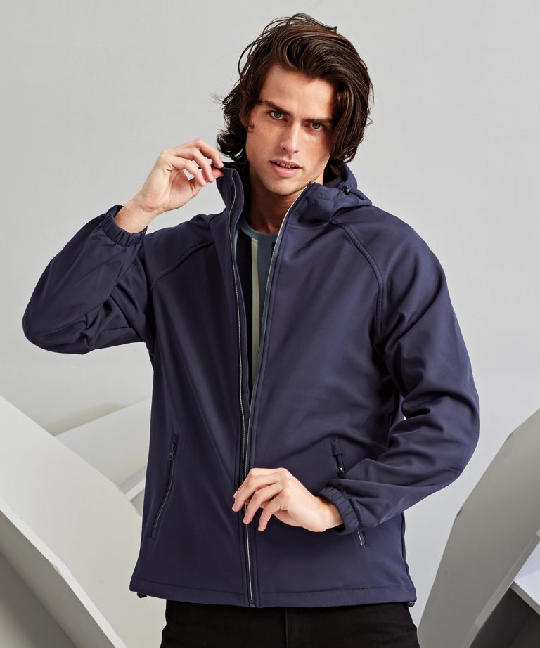 2786 Hooded 2 &#8211; layer softshell jacket TS009, Vivid Promotion Workwear