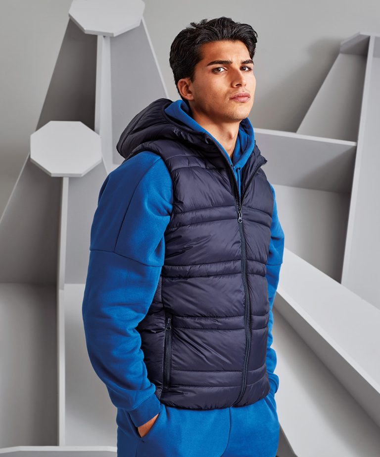 2786 &#8211; Latitude Hooded Bodywarmer TS039, Vivid Promotion Workwear