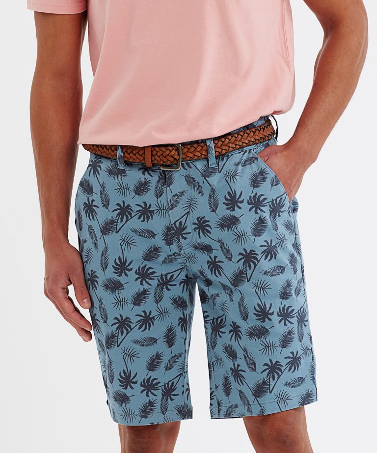 Wombat - Mens Palm Print Shorts WB905