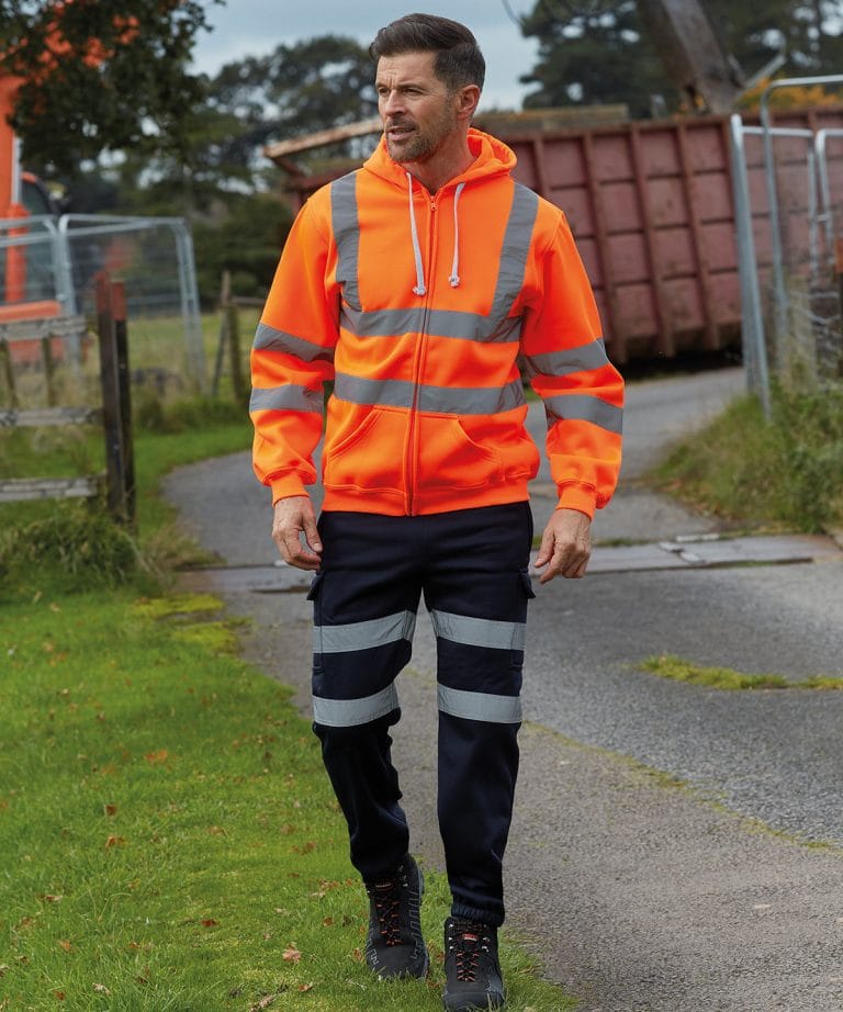 Alternative view of Yoko - Hi - Vis Zip Hoodie (Hvk07) YK012