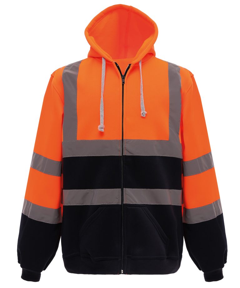 Yoko &#8211; Hi &#8211; Vis Zip Hoodie (Hvk07) YK012, Vivid Promotion Workwear