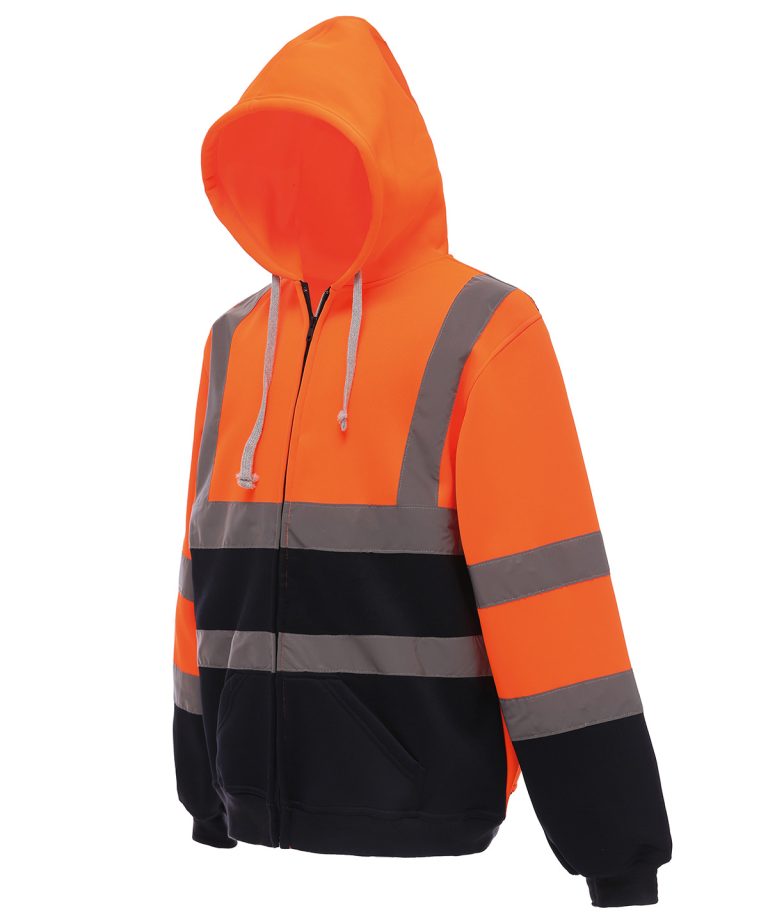 Yoko &#8211; Hi &#8211; Vis Zip Hoodie (Hvk07) YK012, Vivid Promotion Workwear