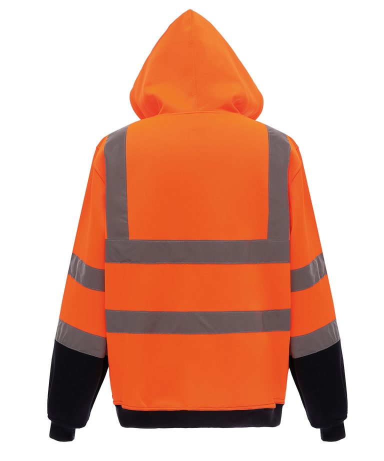 Yoko &#8211; Hi &#8211; Vis Zip Hoodie (Hvk07) YK012, Vivid Promotion Workwear