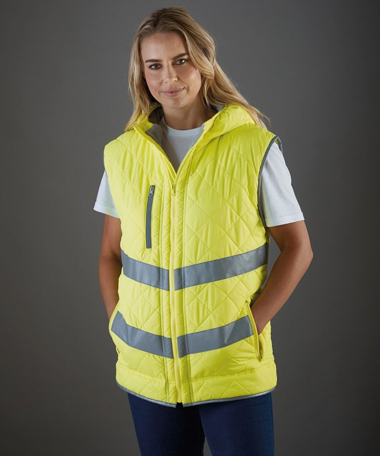 Yoko - Hi - Vis Kensington Hooded Gilet (Hv007) YK026