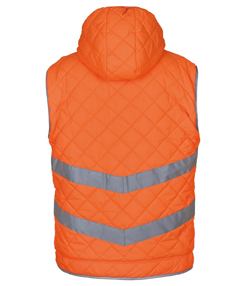Yoko &#8211; Hi &#8211; Vis Kensington Hooded Gilet (Hv007) YK026, Vivid Promotion Workwear