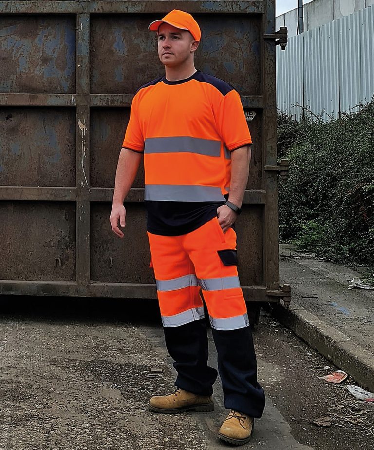 Yoko - Hi - Vis Two - Tone T - Shirt (Hvj400) YK034