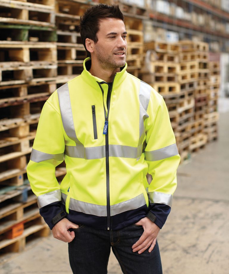 Alternative view of Yoko - Hi - Vis Softshell Jacket (Hvk09) YK040