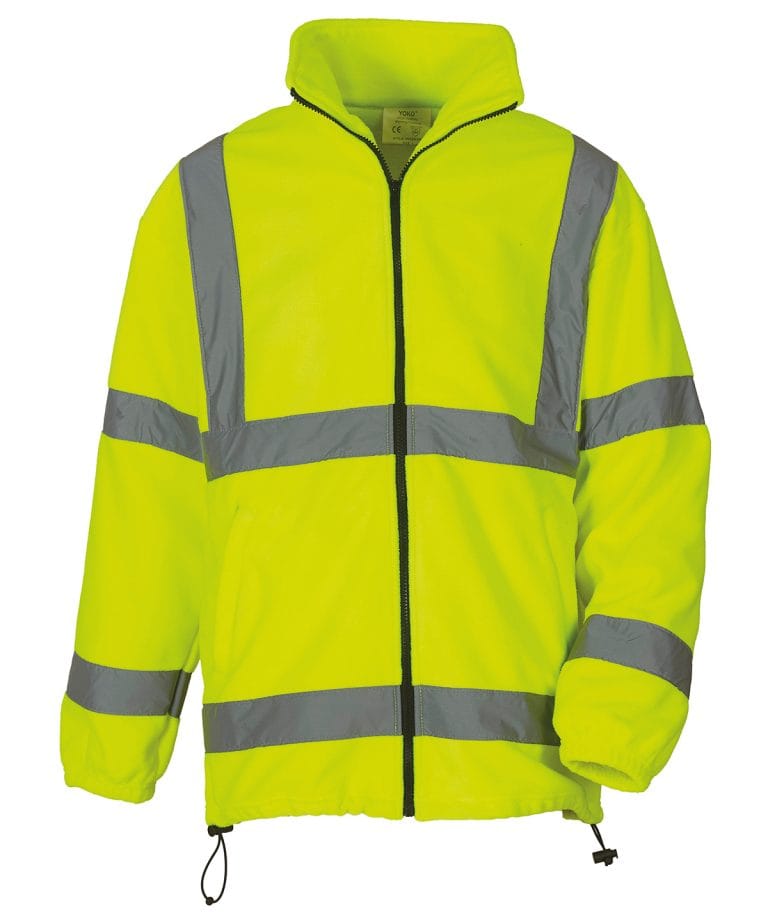 Yoko &#8211; Hi &#8211; Vis Heavyweight Fleece Jacket (Hvk08) YK042, Vivid Promotion Workwear