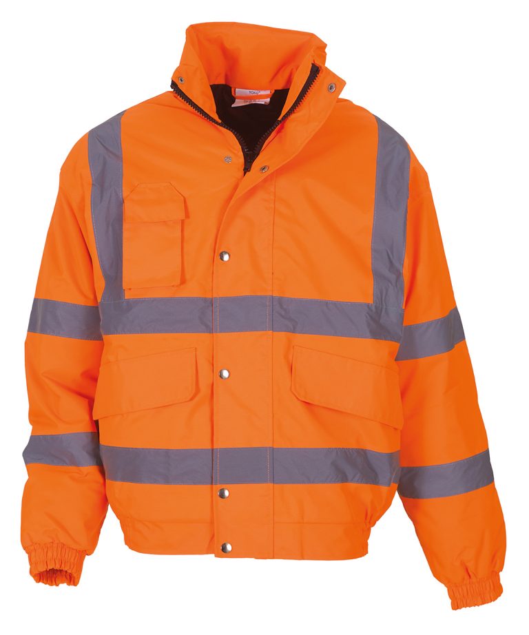 Alternative view of Yoko - Hi - Vis Classic Bomber Jacket (Hvp211) YK043