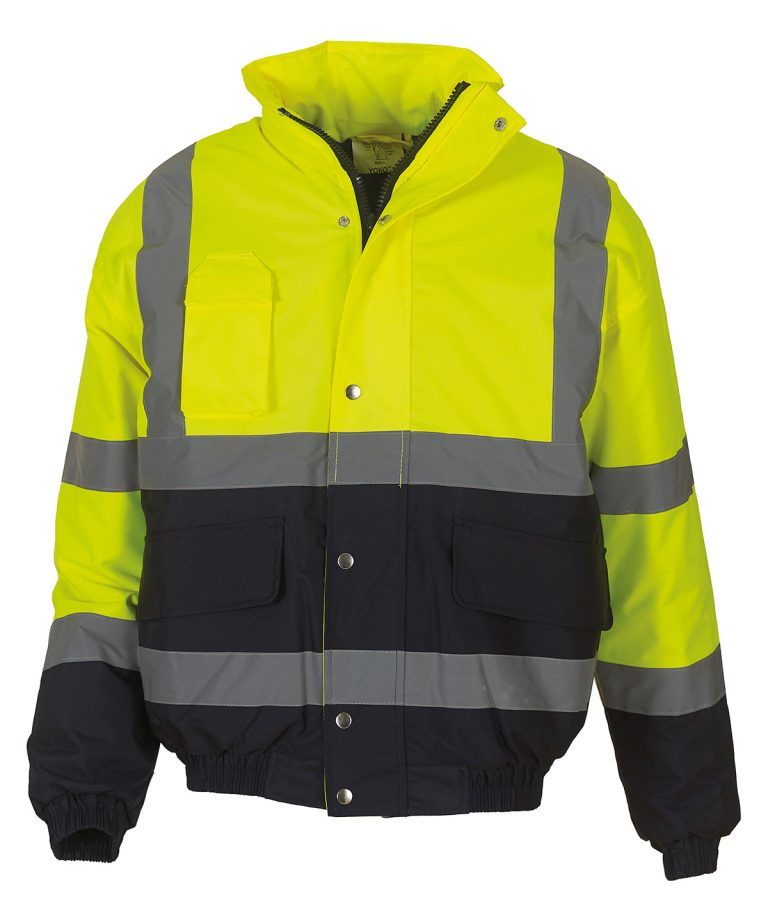 Alternative view of Yoko - Hi - Vis Two - Tone Bomber Jacket (Hvp218) YK044