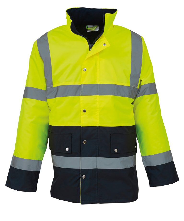Alternative view of Yoko - Hi - Vis Two - Tone Motorway Jacket (Hvp302) YK048