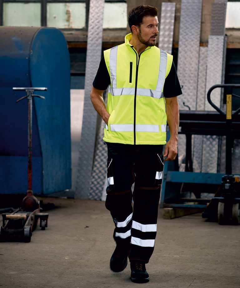 Alternative view of Yoko - Hi - Vis Softshell Gilet (Hv006) YK050