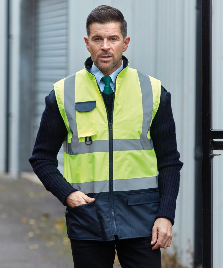 Yoko - Hi - Vis Padded Bodywarmer (Hv005) YK105