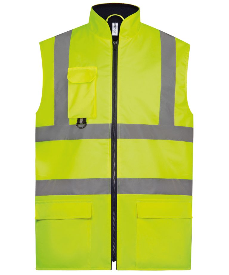 Alternative view of Yoko - Hi - Vis Padded Bodywarmer (Hv005) YK105