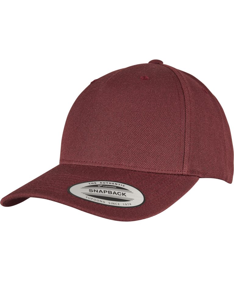 Flexfit By Yupoong &#8211; Yp Classics 5 &#8211; Panel Premium Curved Visor Snapback Cap (5789M) YP158, Vivid Promotion Workwear
