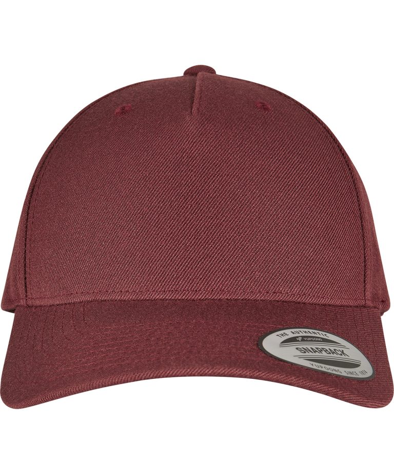 Flexfit By Yupoong - Yp Classics 5 - Panel Premium Curved Visor Snapback Cap (5789M) YP158