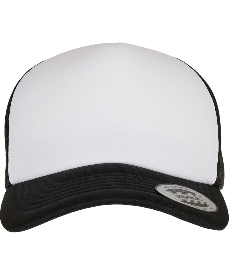 Alternative view of Flexfit By Yupoong - Yp Classics Curved Foam Trucker Cap  White Front (6320W) YP227